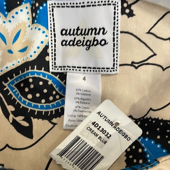 NWT Autumn Adeigbo One Shoulder Trixie Dress - Picture 5 of 9